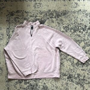 Nike Light Pink Quarter-Zip Sweatshirt